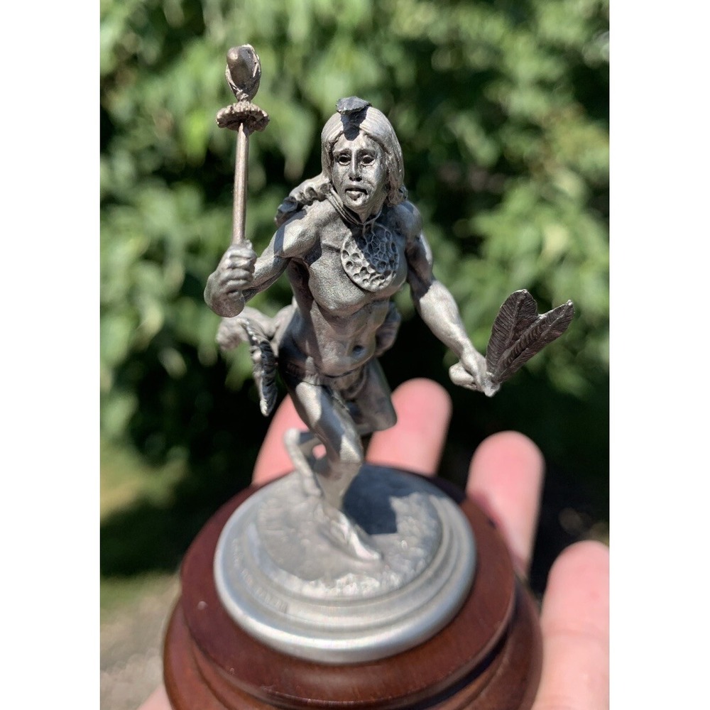 Chilmark Fine Pewter Don Polland “Flathead War Dancer” 1982 #254 Native American